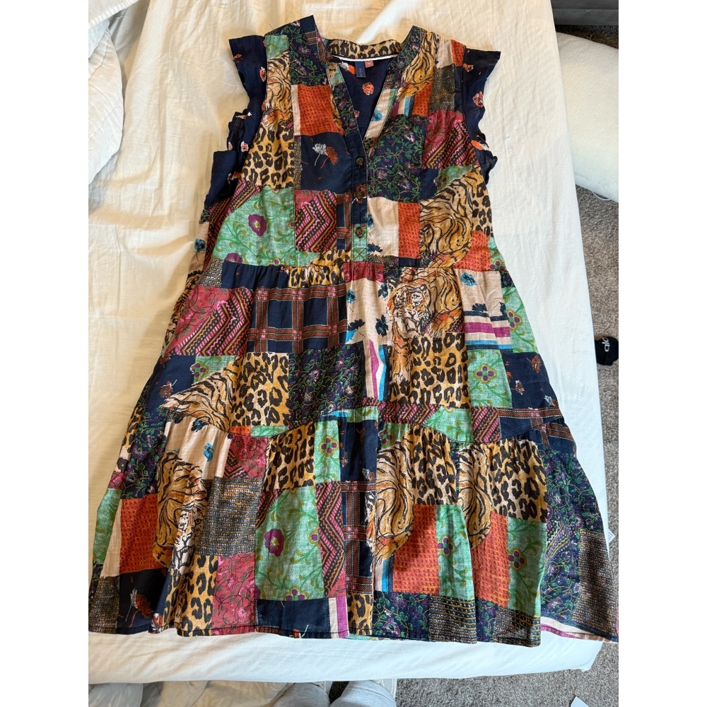 Pilcro Multicolor Patchwork Dress - image 1